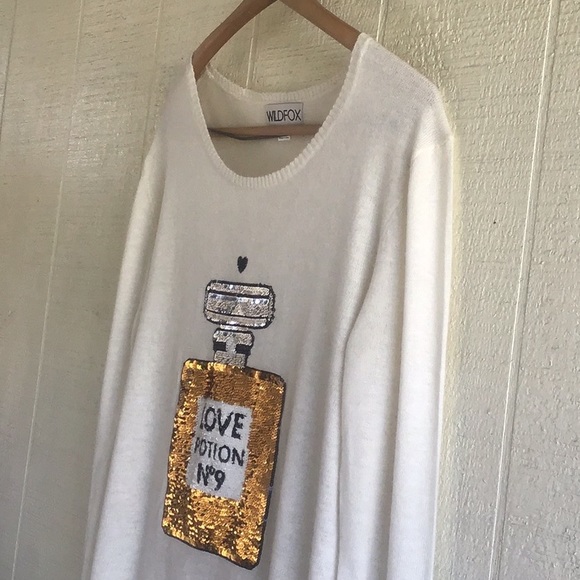 Wildfox Love Potion No 9 sequin jumper sweater - Picture 9 of 16